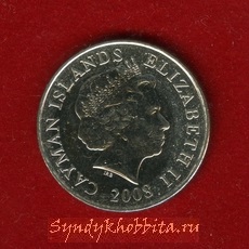25 центов 2008 года Каймановы Острова